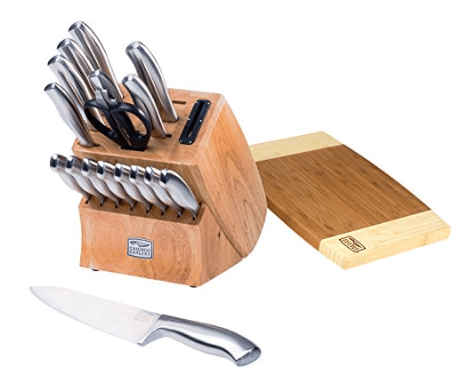 19 piece with cutting board