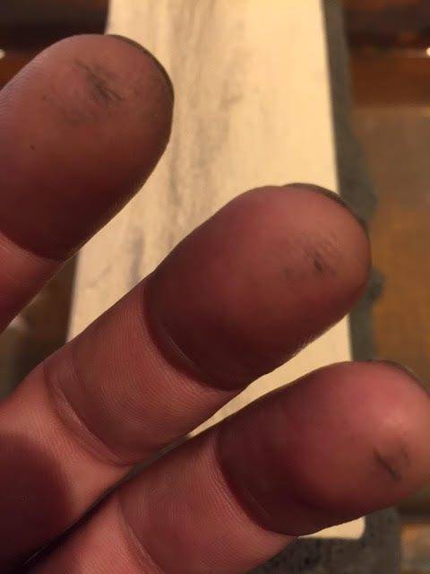 test on fingers
