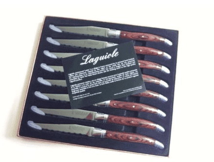 Laguiole 8-piece steak knife set.