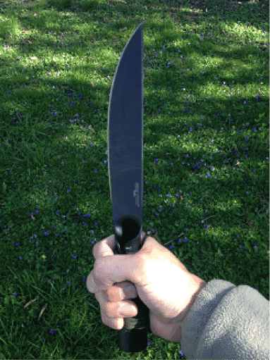 survival knife hammer grip