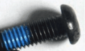 blue color screw