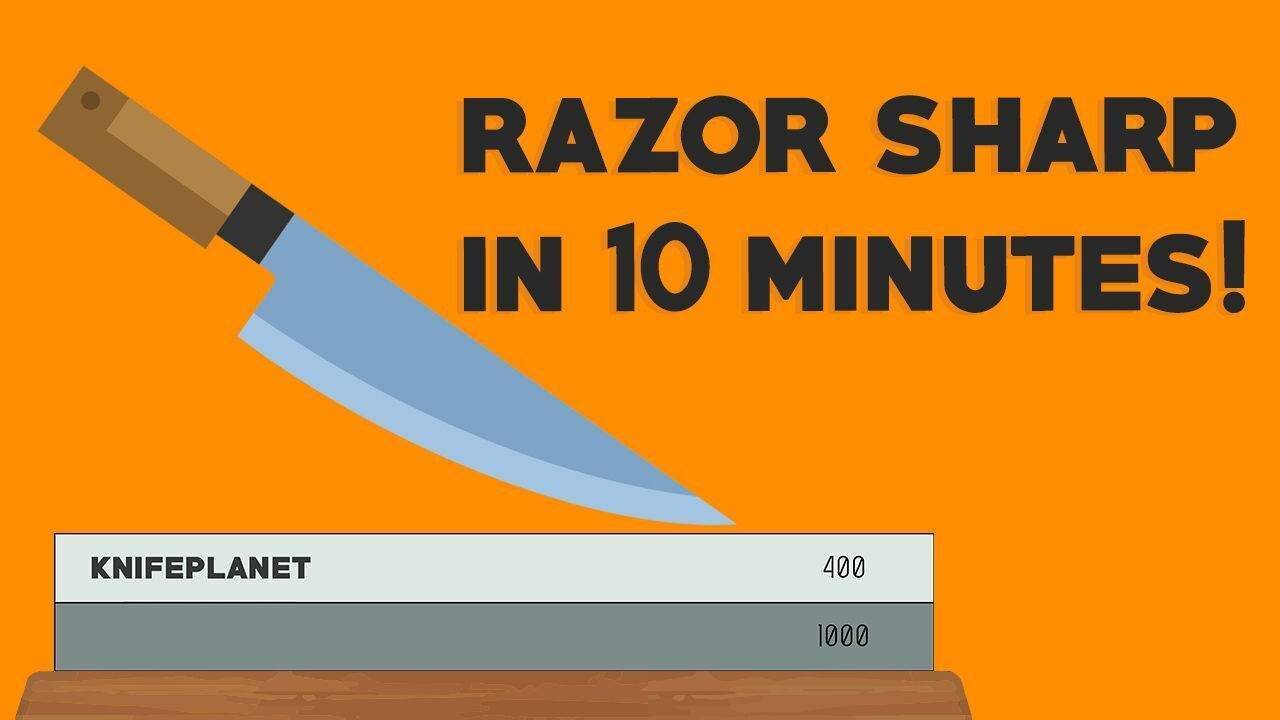 Razor-Sharp Knife Sharpening Method in 5 Minutes. 